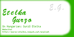etelka gurzo business card